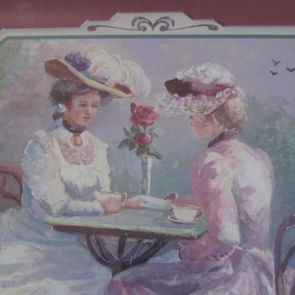 Tea for Two ~ Home Interiors ~ Thru God's Grace Bettie Hebert Felder Framed Art - Picture 6 of 15